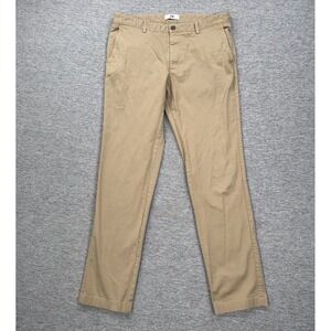 Spoke Pants Men's Size 34x31 Beige Build A Straight Stretch Chino Trousers